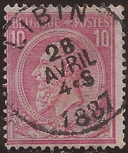 Rey Leopoldo II  1884 10 céntimos