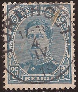 Rey Alberto I  1915 25 céntimos