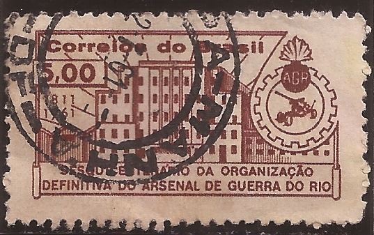 150 años de la organización del Arsenal de Río  1961 5 cruzeiros