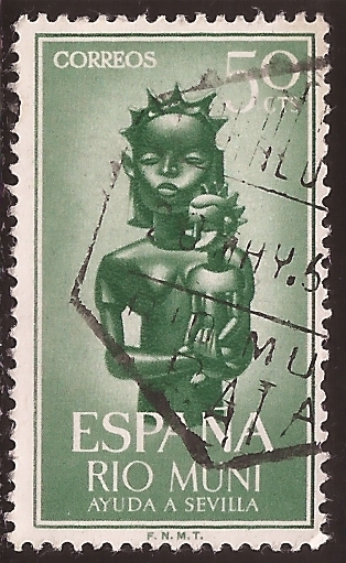 Madre e Hijo. Río Muni  1963 50 céntimos