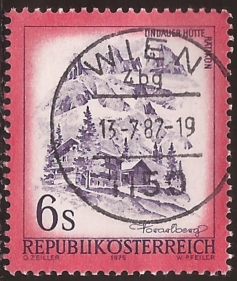 Cabaña Lindauer en el Rätikon, Vorarlberg  1975  6 chelines