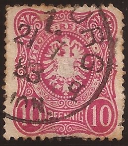 Aguila Imperial y la Corona  1880 10 pfennig