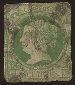 Isabel II  1860 2 cuartos