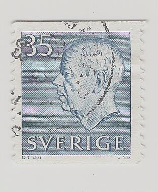 1962 King Gustaf VI Adolf of Sweden & Tree Crowns - New Colors and Values