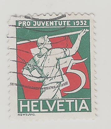 1932 Pro Juventute - Sports - Prof. Eugen Huber*