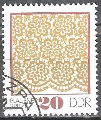 Plauen patrones de encaje-DDR.