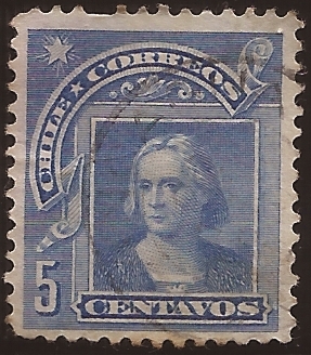 Cristobal Colon 1905 5 centavos