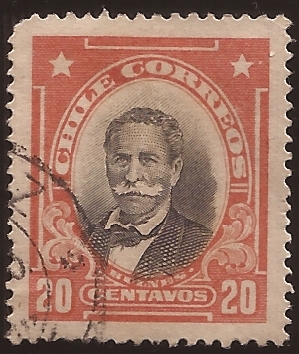 Manuel Bulnes Prieto   1911 20 centavos