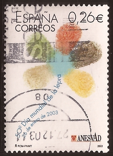 Día mundial de la Lepra  2003 0,26 €