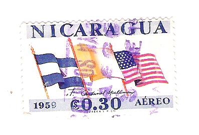 1959 Airmail - Visit of Cardinal Spellman to Managua, Nicaragua