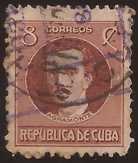 Ignacio Agramonte  1917 8 centavos