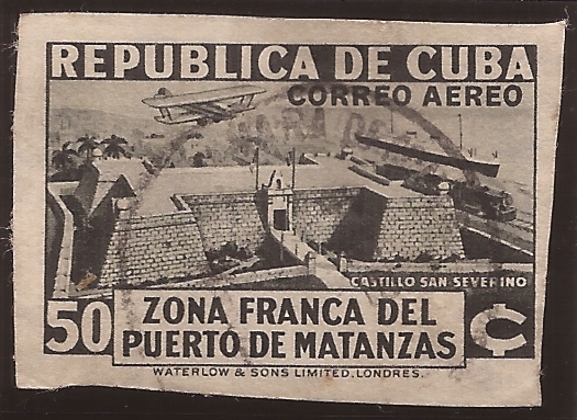 Zona franca del puerto de Matanzas  1936 50 centavos