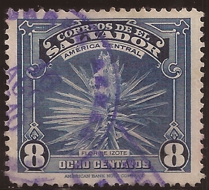 Flor de Izote  1938 8 centavos