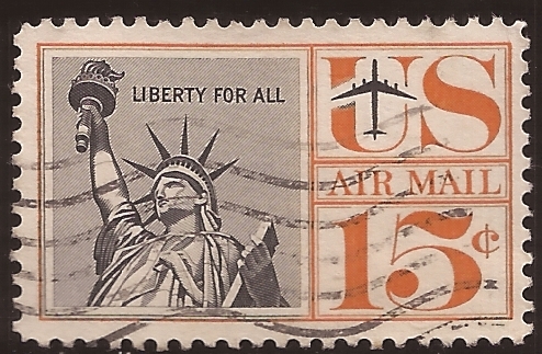 Estatua de la Libertad  1961 15 centavos