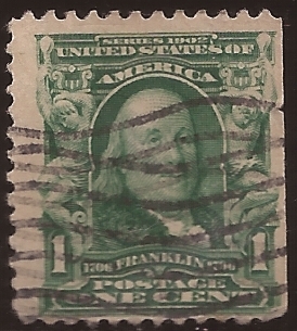 Benjamin Franklin  1902 1 centavo