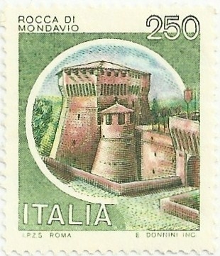 SERIE CASTILLOS. ROCCA DI MONDAVIO, EN PESARO. YVERT IT 1446