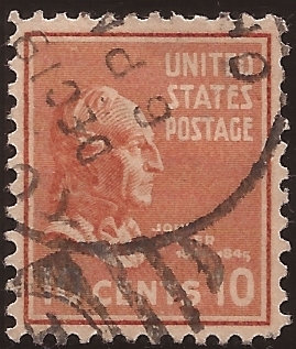 John Tyler 1938 10 centavos