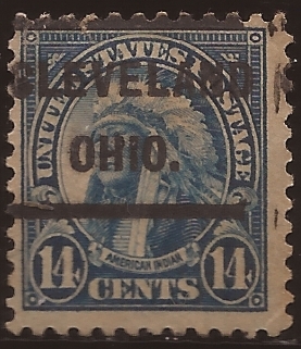 Indio Americano  1922 14 centavos