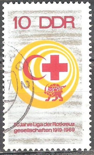 50 años de la Liga de Sociedades de la Cruz Roja 1919-1969,DDR.