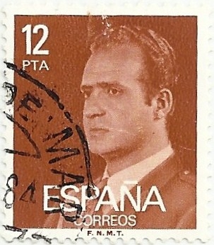 (213) SERIE BÁSICA JUAN CARLOS I. Ia SERIE. VALOR FACIAL 12 Pts. EDIFIL 2349