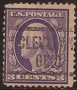 George Washington 1917  3 centavos