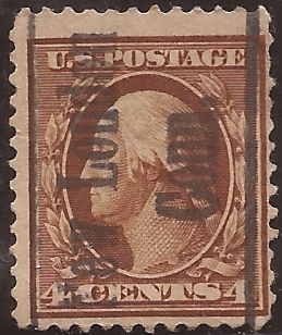 George Washington 1912 4 centavos