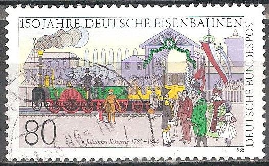 150a ferrocarriles alemanes y el 200 aniv del nacimiento de Johannes Scharrer (1785-1844).