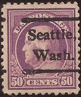 Benjamin Franklin  1917 50 centavos