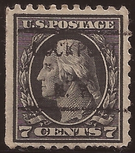 George Washington 1914 7 centavos