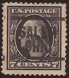 George Washington 1917 7 centavos