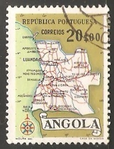 Mapa de Angola