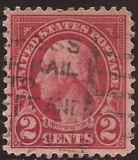 George Washington 1923  2 centavos perf 11x10