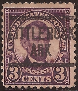 Abraham Lincoln 1922 3 centavos 11 perf