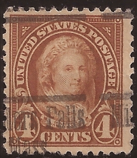 Martina Washington 1922  4 centavos 11 perF