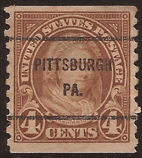 Martina Washington 1923  4 centavos dent ver 9,5 perf