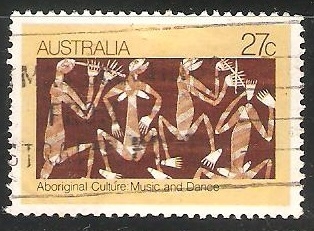Ceremonia indígena de Australia - canción, la música y la danza