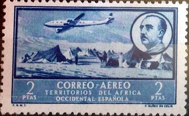 Intercambio jxi 0,65 usd 2 ptas. 1951