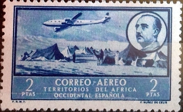 Intercambio jxi 0,65 usd 2 ptas. 1951