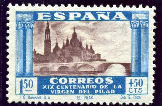 XIX Centenario de la venida de la Virgen del Pilar. Basílica del Pilar
