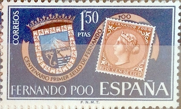 Intercambio cr2f 0,30 usd 1,50 ptas. 1968
