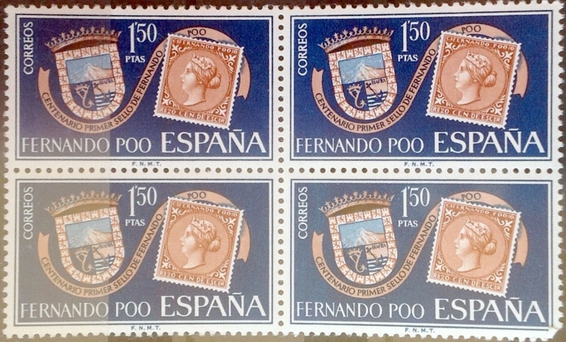 Intercambio 1,20 usd 4 x 1,50 ptas. 1968