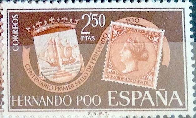 Intercambio 0,40 usd 2,50 ptas. 1968