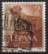 ESPAÑA 1954 1140 Sello Año Mariano Ntra. Sra. de Africa Ceuta Usado
