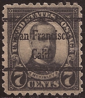 William McKinley 1923 7 centavos 10 perf