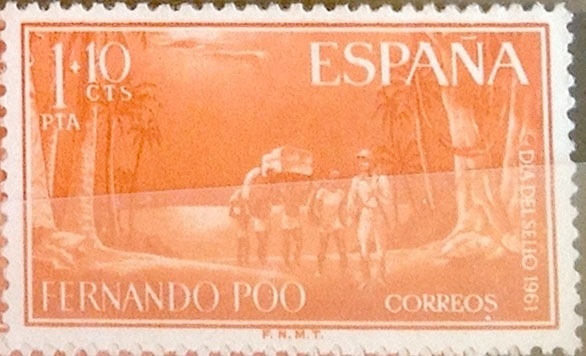 Intercambio 0,35 usd 1 pta. + 10 cents. 1961