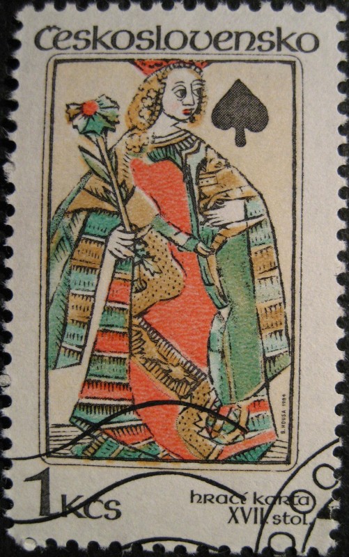 Queen of spades, 17th cent.