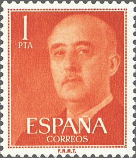 ESPAÑA 1955 1153 Sello Nuevo General Franco 1pts sin goma Espana Spain Espagne Spagna Spanje Spanien