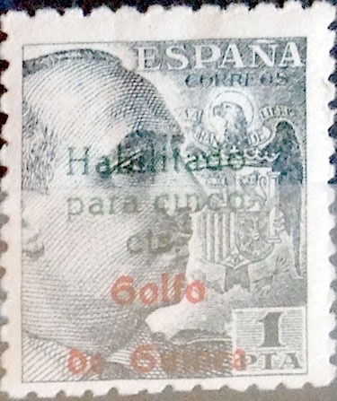 Intercambio cr2f 0,25 usd 5 cents.s. 1 pta. 1949