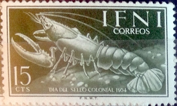 Intercambio 0,25 usd 15 cents. 1954