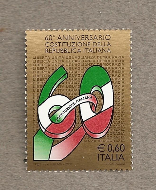 60 Aniv. de la Constitución italiana